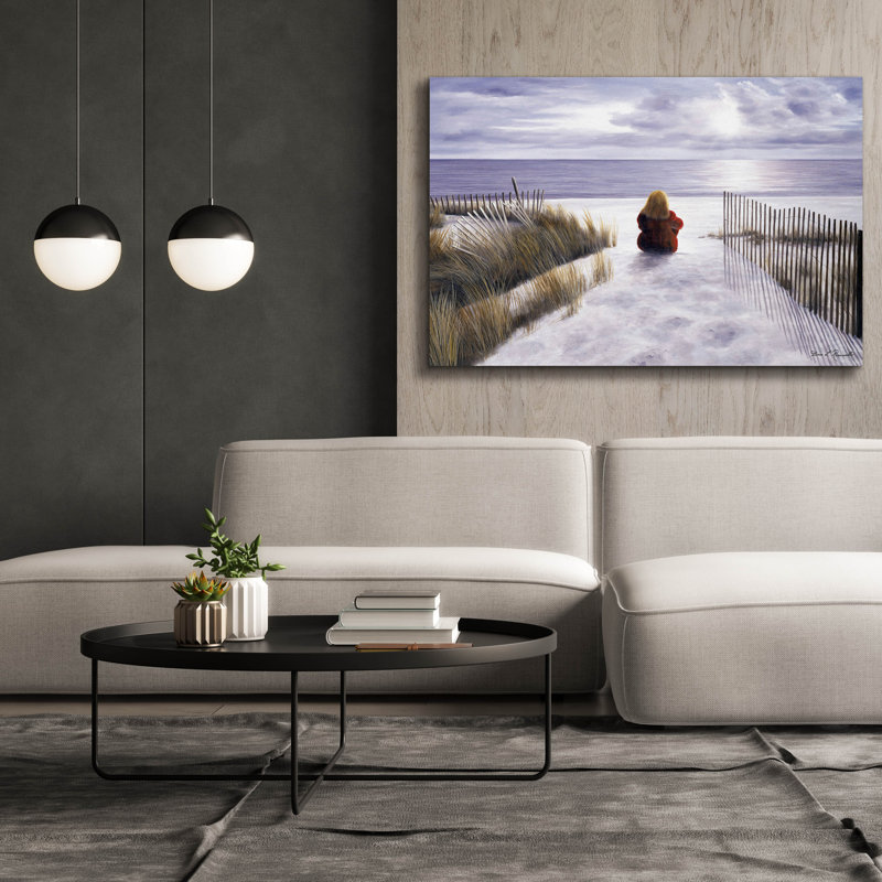 «Girl On The Beach» par Diane Romanello, H 40 po x l 60 po x P 1,5 po