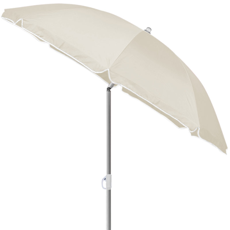 Eris Beach Parasol, 140cm H x 180cm W x 180cm D, Beige