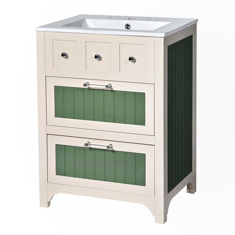Armoire de salle de bain 2 tiroirs