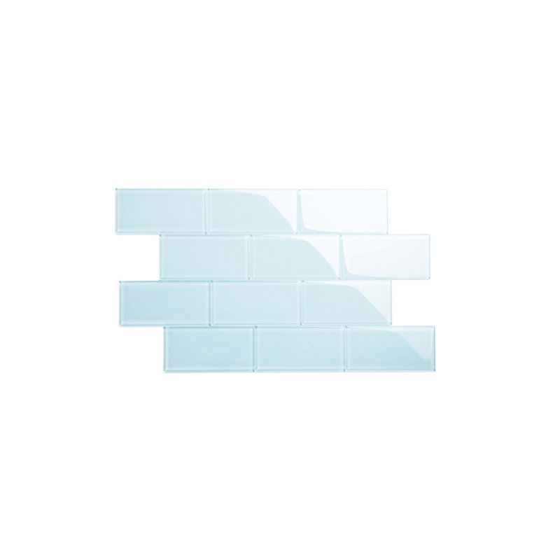 Subway Glass Tile 3" x 6", Sky Blue