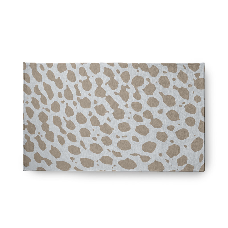 Chenille Animal Print Indoor Rug, Rectangle 1'6" x 2'6"
