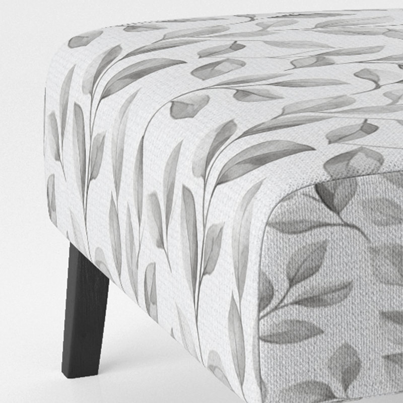 Fauteuil de chambre Floral, Pantoufle sans accoudoirs