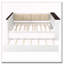 Lit de jour pleine grandeur en bois avec tablettes de rangement, dossier rembourré, USB et lit gigogne, blanc-1044461201
