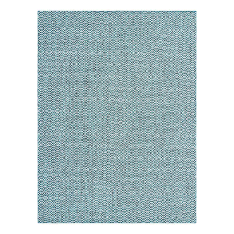 Locust Grove Geometric Indoor / Outdoor Rug, Rectangle 9' x 12'2"
