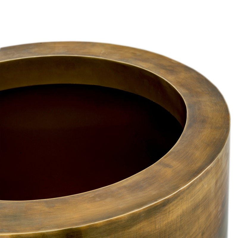 Jasper Handmade Metal Planter, 21.46" H x 23.43" W x 23.43" D