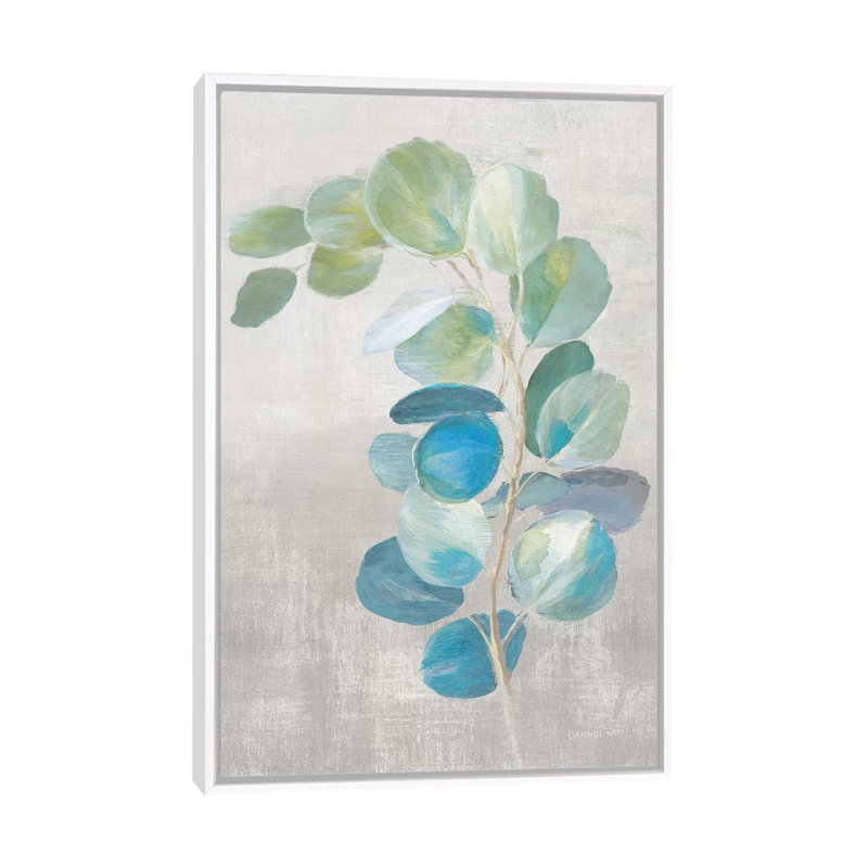 « Fresh II Grey » par Danhui nai, reproduction d’art, Pas de tapis, H 60 po x l 40po x P 1,5 po, Toile blanche encadrée