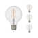 8.5 Watt Dimmable Clear Filament G25 Medium (E26) LED Bulb
