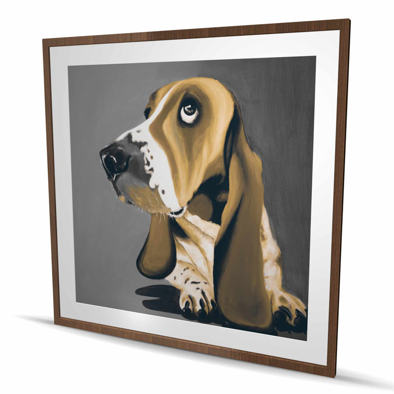 Reproduction de chien doré Basset Hound