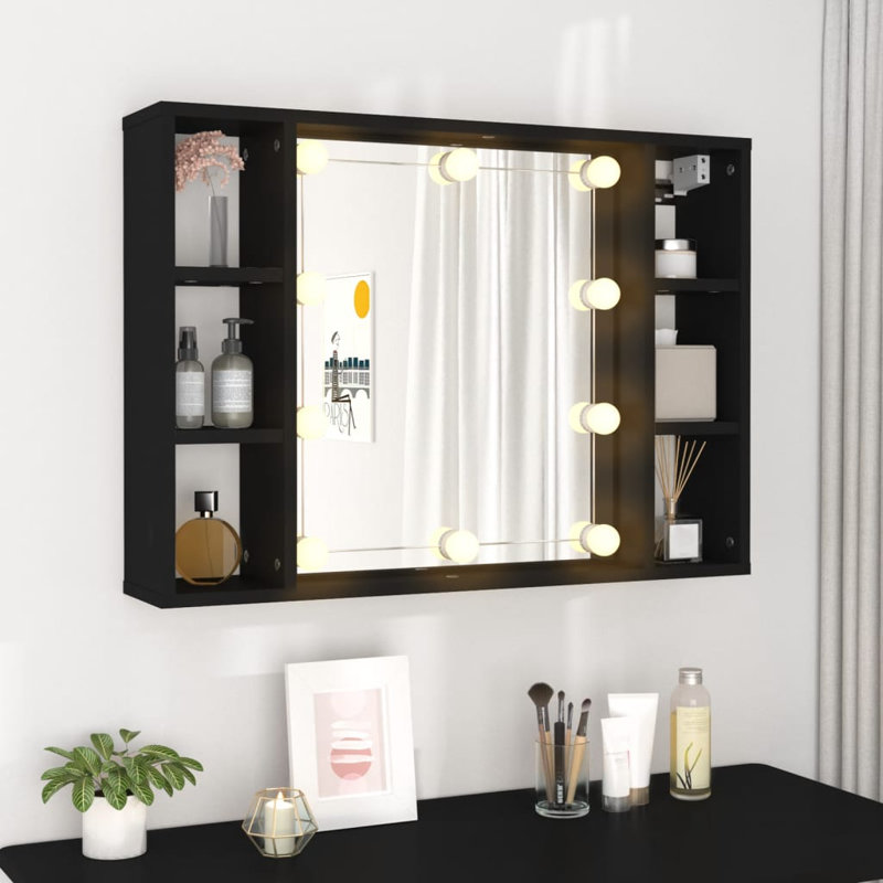 Aeowyn 76cm W x 55cm H Wall Mirror Cabinet with LED Lighting