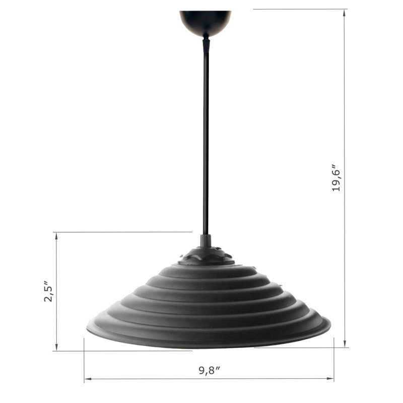 Pranika 1 - Light Black Pendant
