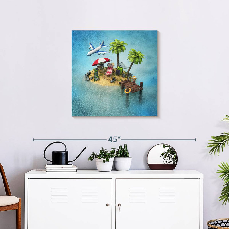 Gillard Vacation Island, 24" H x 24" W