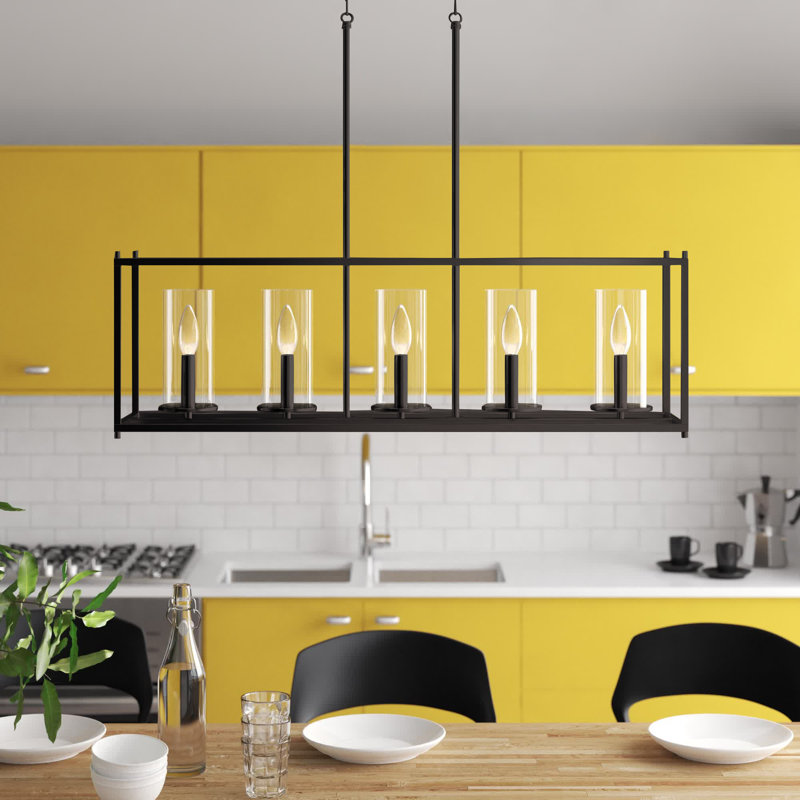5 - Light Kitchen Island Pendant, Olde Bronze
