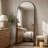 Arched  Metal Oversized Full-Length Mirror-1999766905-1999766904