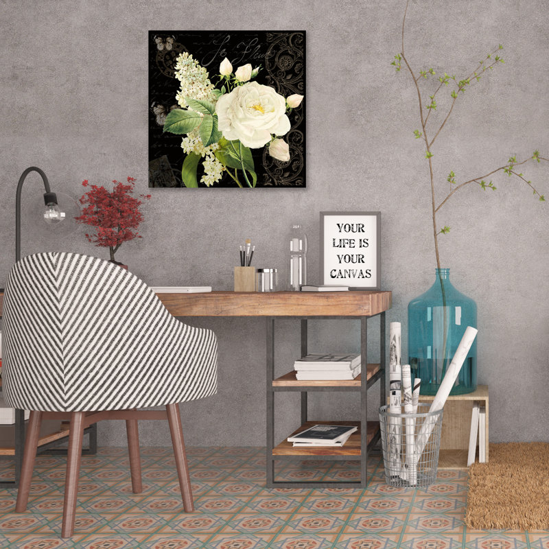 « le fleur paris ii », reproduction d’impression sur toile tendue, H 24 po x l 24 po