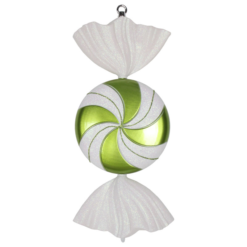 Ornement 18,5 po, Lime / Blanc
