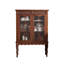 Buffet 37,4 po en chêne rouge rétro avec portes en verre ondulé, armoire de rangement pour le salon et le vestibule