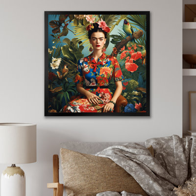 Art floral coloré coloré, œuvre d'art mexicaine II