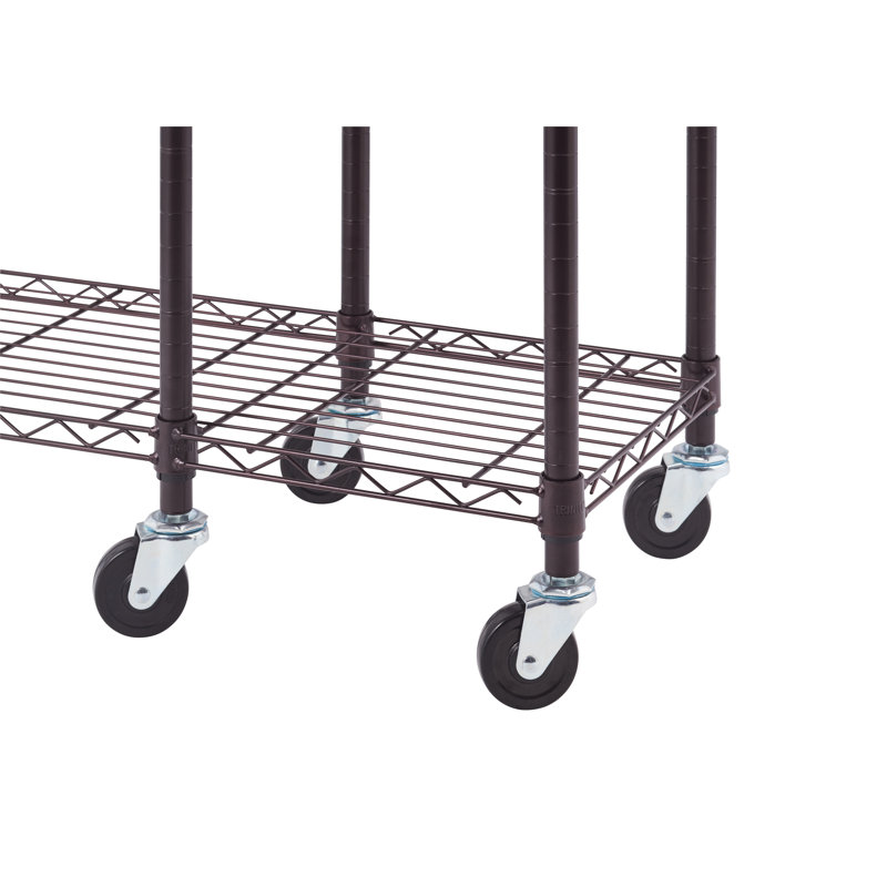 Shawnee 41" W Mobile Garment Rack, Dark Bronze