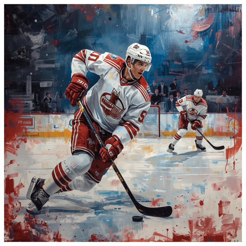 Édredon action hockey sur glace, Lit simple