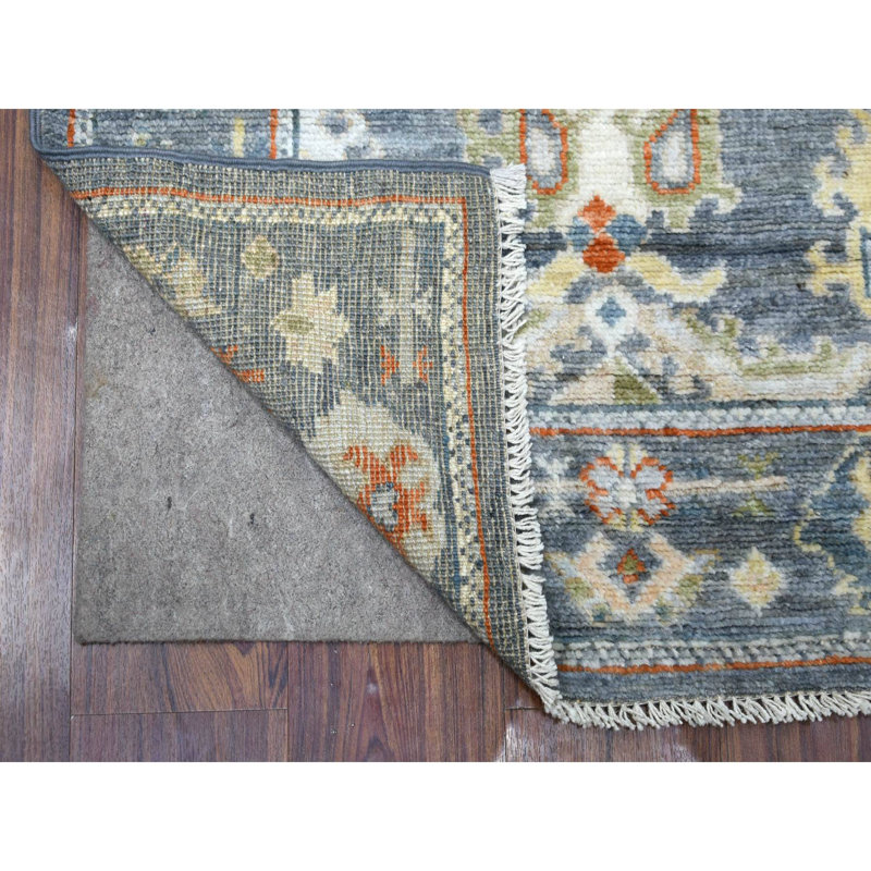 Anisa One-of-a-Kind Runner 2'9" X 9'9" New Age Runner Wool Area Rug in Grey