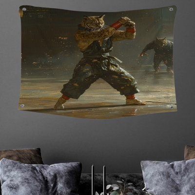 Martial Artist Wall Tapestry -  Fictional Wall Decor