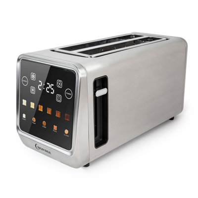 Grille-pain à écran tactile 4 tranches Inspirex, acier inoxydable