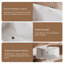 Baignoire de trempage autoportante en acrylique avec drain 2 po. 59 po. X 29 1/2 po. Harmony-T
