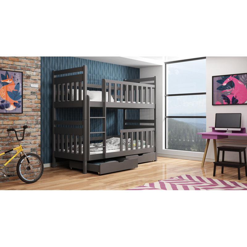 Tring Single (3') Standard Bunk Bed, Graphite