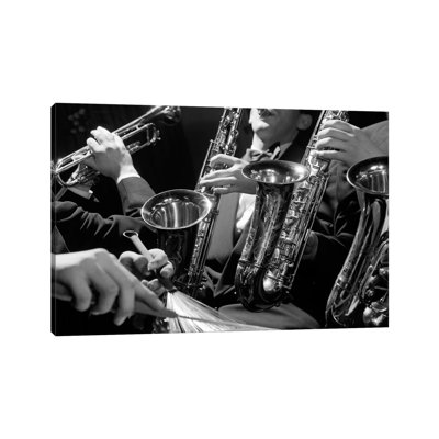1960s Hands of Anonymous Jazz Combo 1 Piece Wrapped Canvas Wall Art