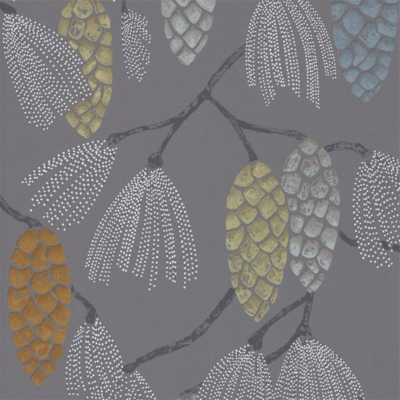 Epitome 10.05m x 52cm Copper/Gold/Sepia Wallpaper Roll, Mint/Duckegg/Smoke