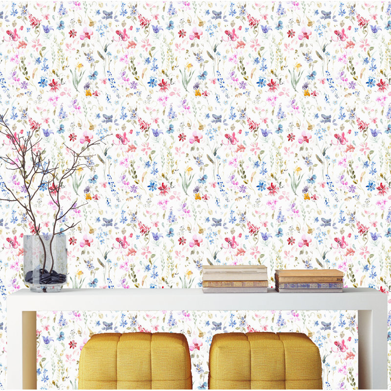 Rouleau de papier peint autocollant Plandome, L 16,67 po x l 25 po