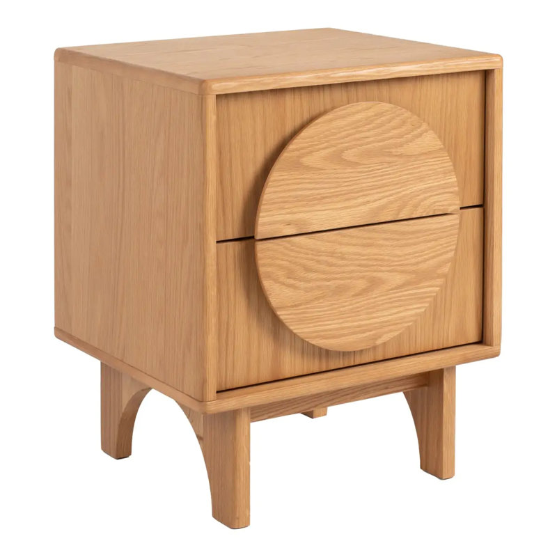 Table de chevet Groove, Naturel