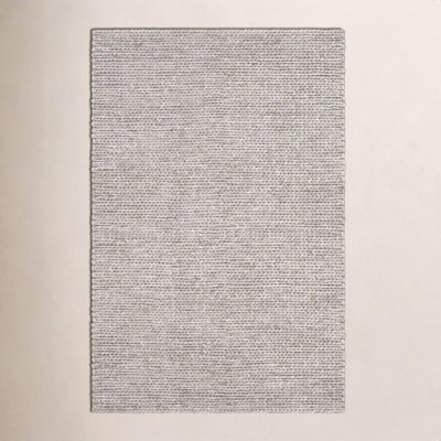 Ithaca Light Gray Ivory Hand-Woven Rug