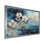 Encre liquide blanche et bleue II - Fleurs, art mural