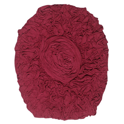 Franciska 100% Cotton Machine Washable Toilet Lid Cover - 18"x18"