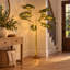 Lampe sur pied à DEL de 51 po en forme de palmier tropical avec lumière blanc chaud, lampe décorative moderne