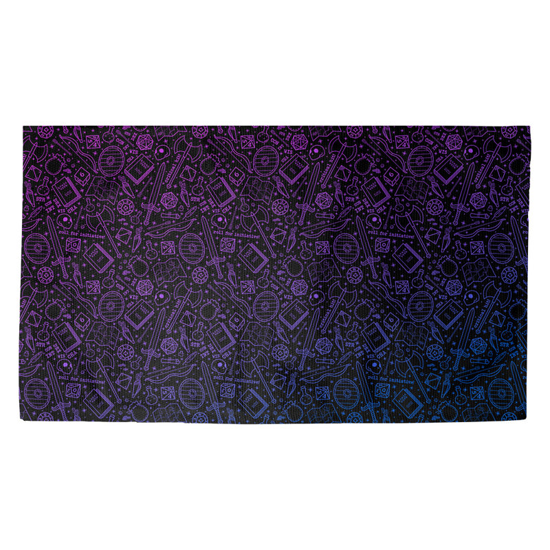 Tapis mauve foncé à motif de jeu de rôles Avicia, Rectangle 3 pi 3 po x 5 pi 3 po
