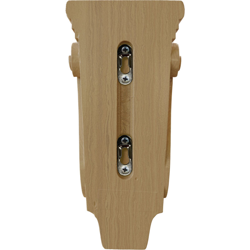 Petit corbeau traditionnel en bois de pilastre l 4 3/4 po x P 1 3/4 po x H 10 po (paquet de 2), Cerisier