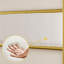 Structure de lit en métal et acier avec tête de lit tapissier pour la chambre à coucher (grand) - Doré / beige confortable en beige doré
