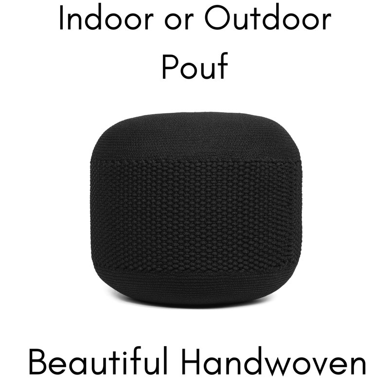 Pouf rond de 20 po de largeur