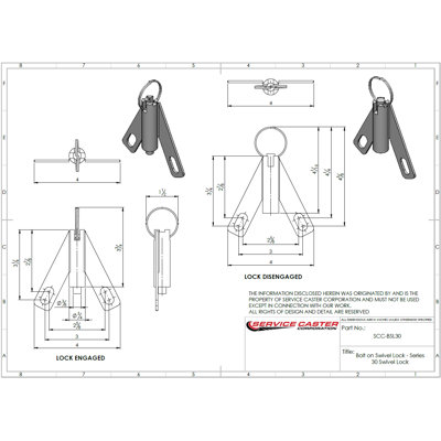 Bolt-on Swivel Lock