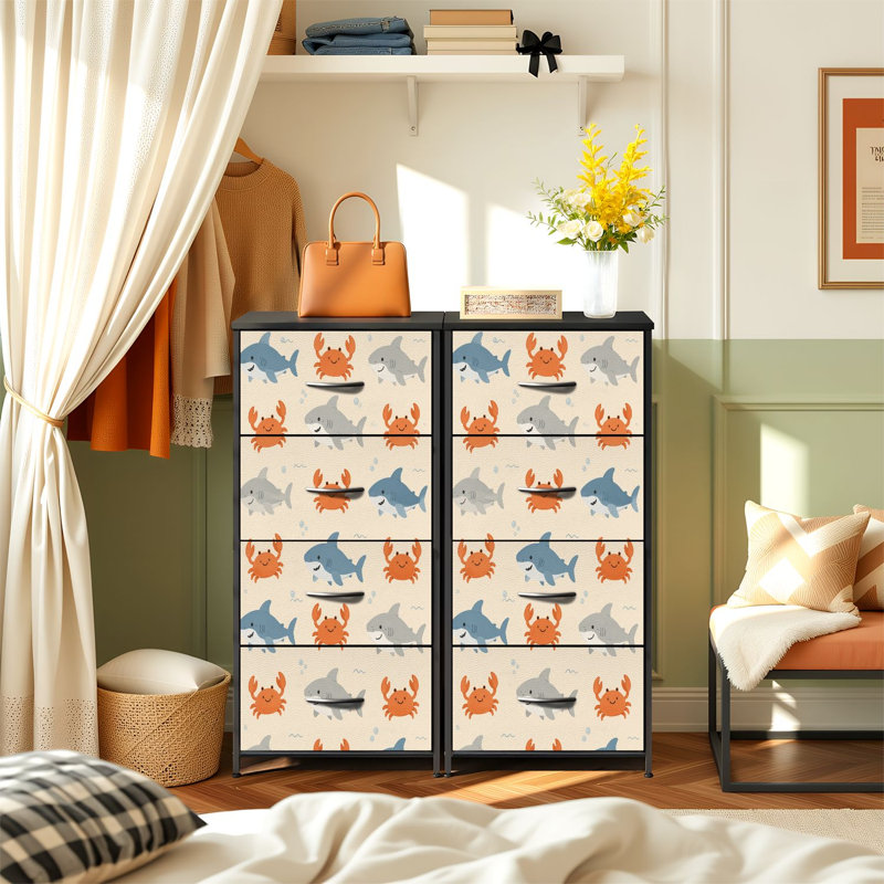 Commode de rangement verticale 4 tiroirs