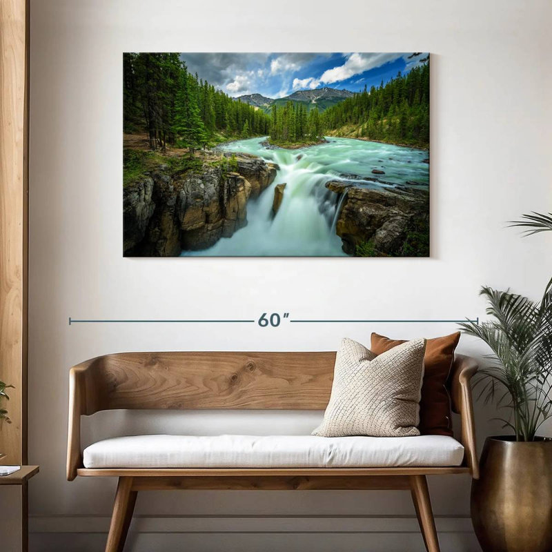 Alvord Upper Sunwapta Falls, H 30 po x l 45 po