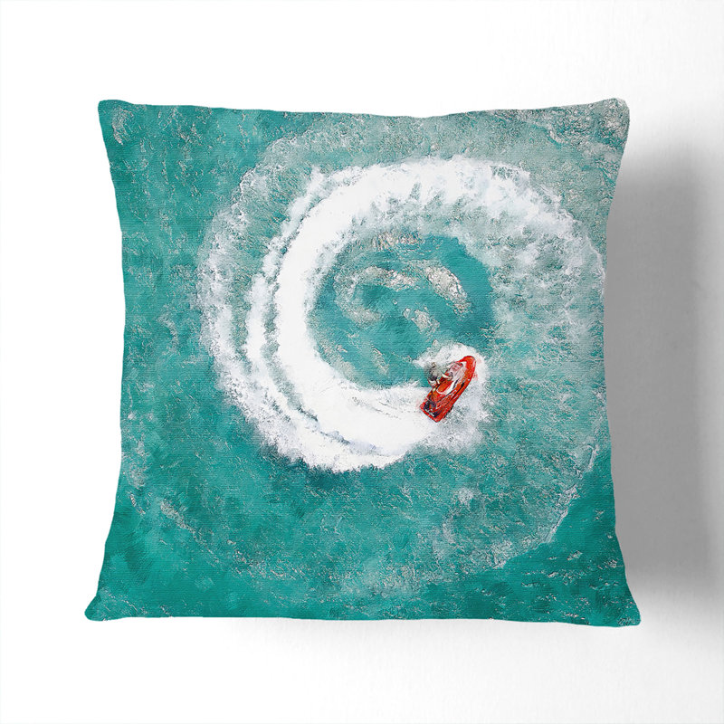 Square Throw Cushion, 40cm H x 40cm W x 15cm D, Stone