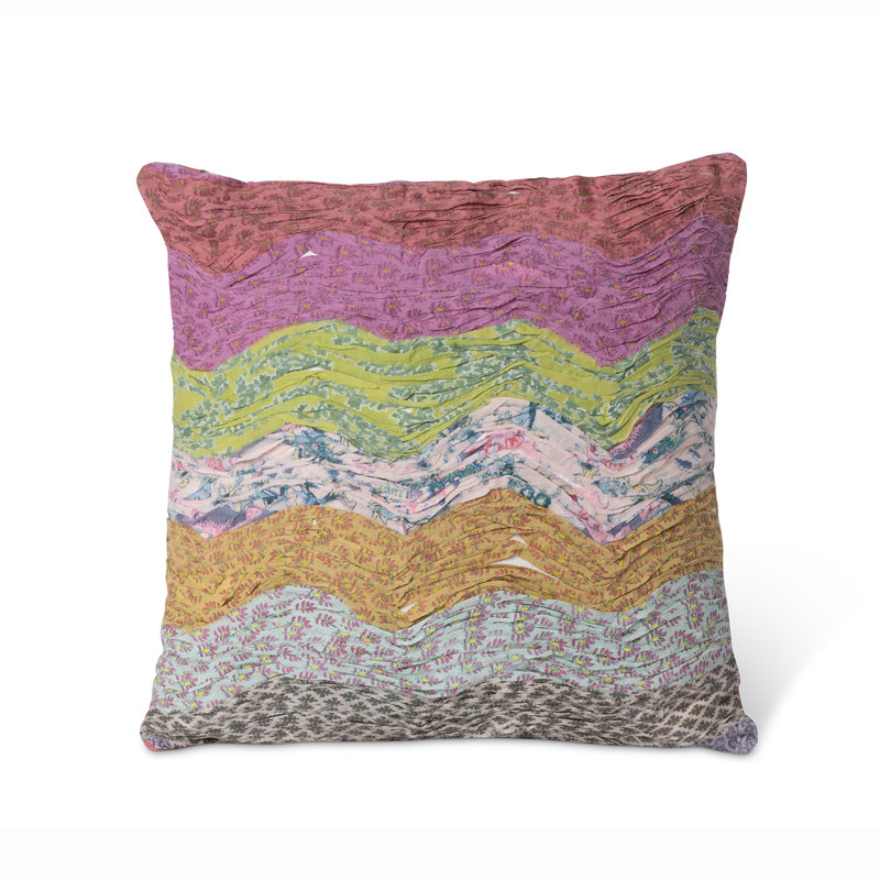 Throw Pillow, Multicolor Pink, Chevron, Polyester