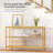 Nikholas 10'' Glass Top Console Table