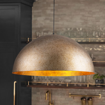 Mccarroll 3 - Light Silver Dome Pendant