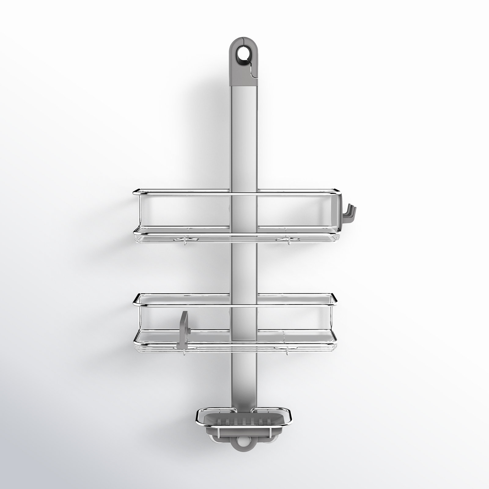 Simplehuman Adjustable Shower Caddy, Stainless Steel and Anodized Aluminum, Medium