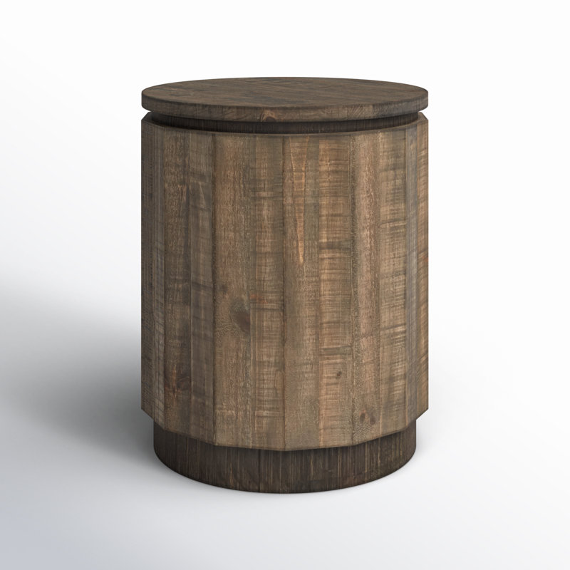 Solid Wood End Table