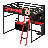 Wood Loft Bed With Desk-1401932520